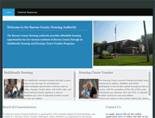 Tablet Screenshot of barroncountyhousingauthority.com